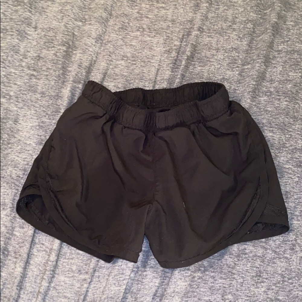 Black go dry active running shorts